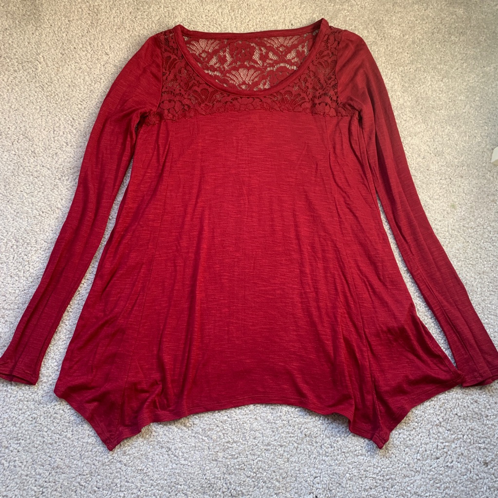 Long Length & Long Sleeve Lace Shirt